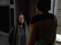 Anya sagt Worf, dass sie eines Tages ihre Kräfte messen werden.jpg