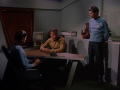 Kirk, Spock und McCoy rätseln was auf Triacus passierte.jpg