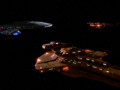 Zwei Schiffe der Galor-Klasse fordern von der Enterprise-D die Auslieferung des bajoranischen Schiffs.jpg