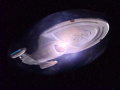 Voyager wird mit Antimaterieladungen angegriffen.jpg