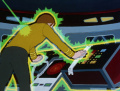 Kirk wird von dem magnetischem Organismus angegriffen.jpg
